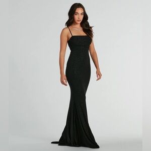 Windsor dress NWT glitter gown mermaid dress Colleen lace up size xs